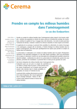 Prendre en compte les milieux humides dans l’aménagement – Le cas des Ecoquartiers