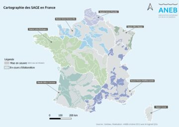 Carte des SAGE en France
