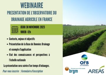 Webinaire Présentation de l’Observatoire du drainage agricole en France