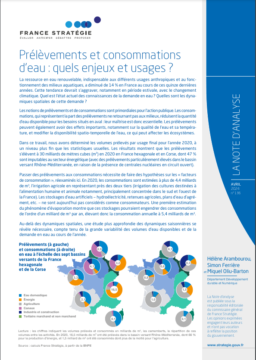 Prélèvements et consommations d’eau : quels enjeux et usages ?