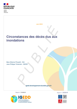 Circonstances des décès dus aux inondations