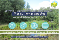 LABEL "MARES REMARQUABLES" : LES CANDIDATURES SONT OUVERTES !