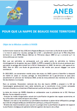 Pour que la nappe de Beauce fasse territoire