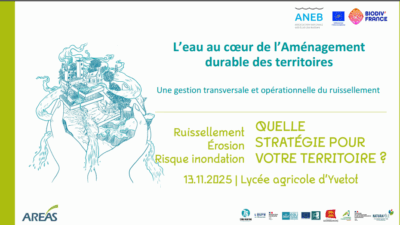 Atelier ANEB & AREAS – Comment aménager son territoire en intégrant l’enjeu ruissellement / érosion ?