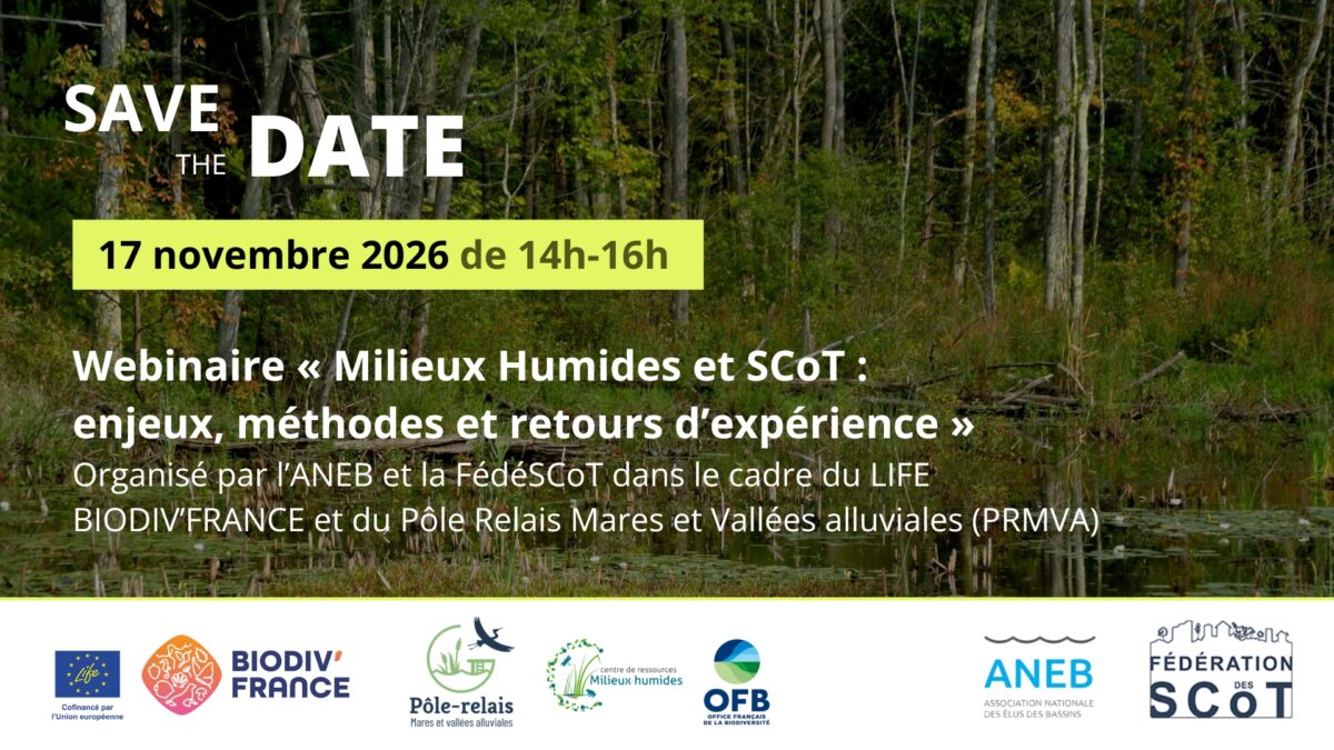 Webinaire « Milieux Humides et SCoT Enjeux, Méthodes et Retours d’Expérience »