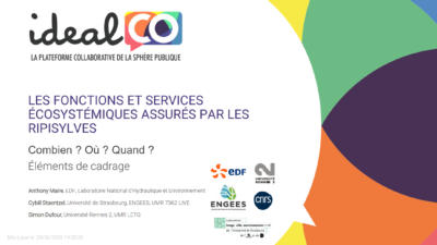 Ripisylves et Résilience des écosystèmes aquatiques