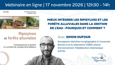 Webinaire Ripisylves, forêts alluviales : clés pour une gestion de l’eau durable